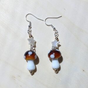 Mushroom Star Earrings!!!
